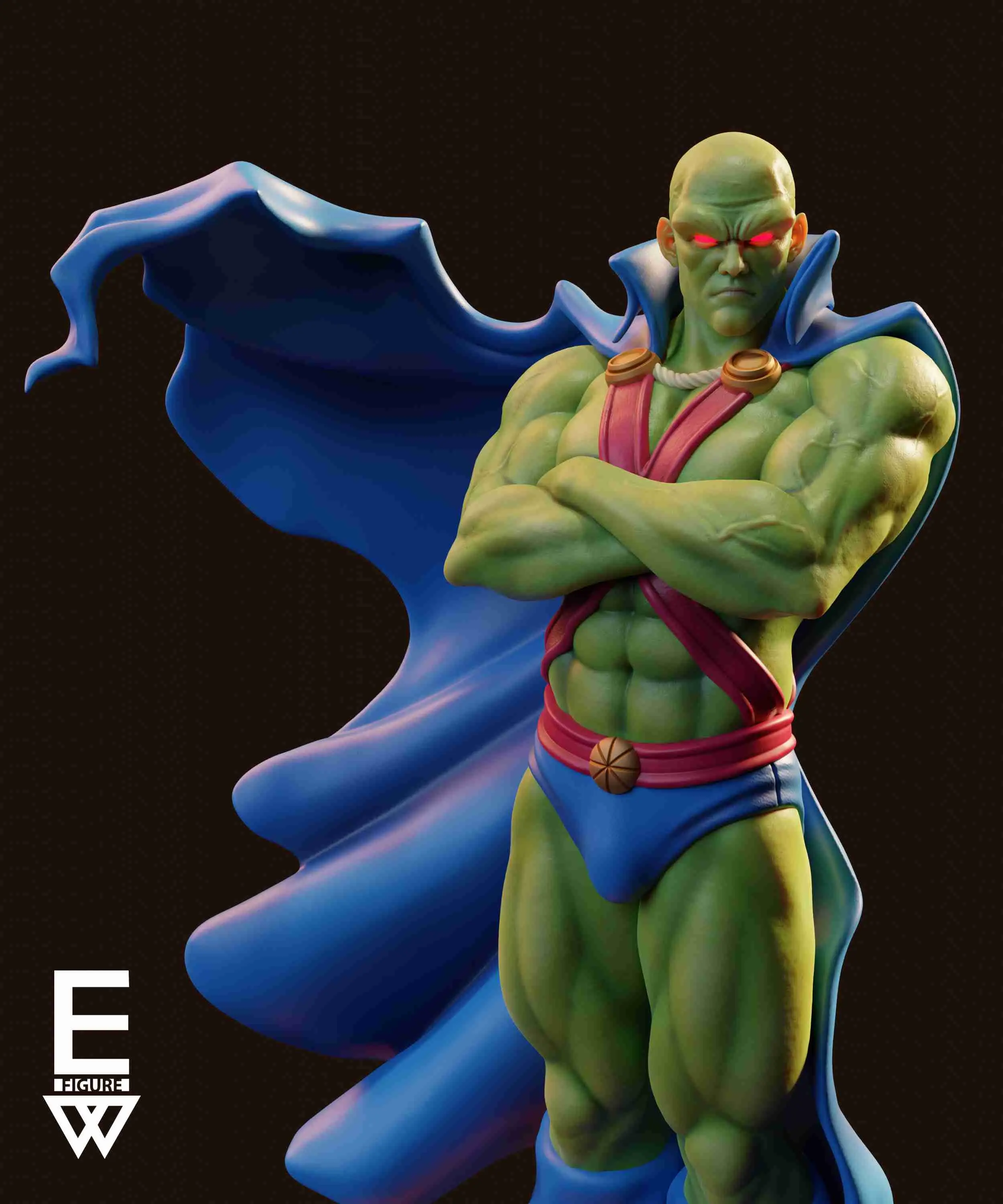 MARTIAN MANHUNTER- 3D STL FERTIG ZUM DRUCKEN