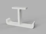 Under Desk Headphone Holder T-shaped – Gaming Desk Mount-1