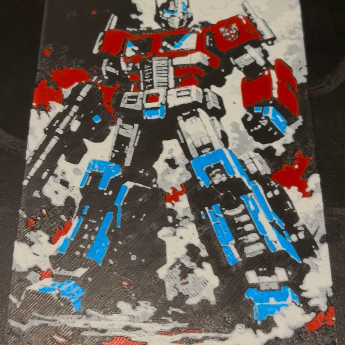 Optimus Prime 3D painting