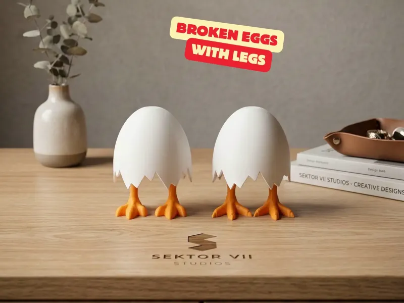 BROKEN EGGS WITH LEGS - EASTER