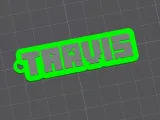 Travis Keyring Minecraft style-0