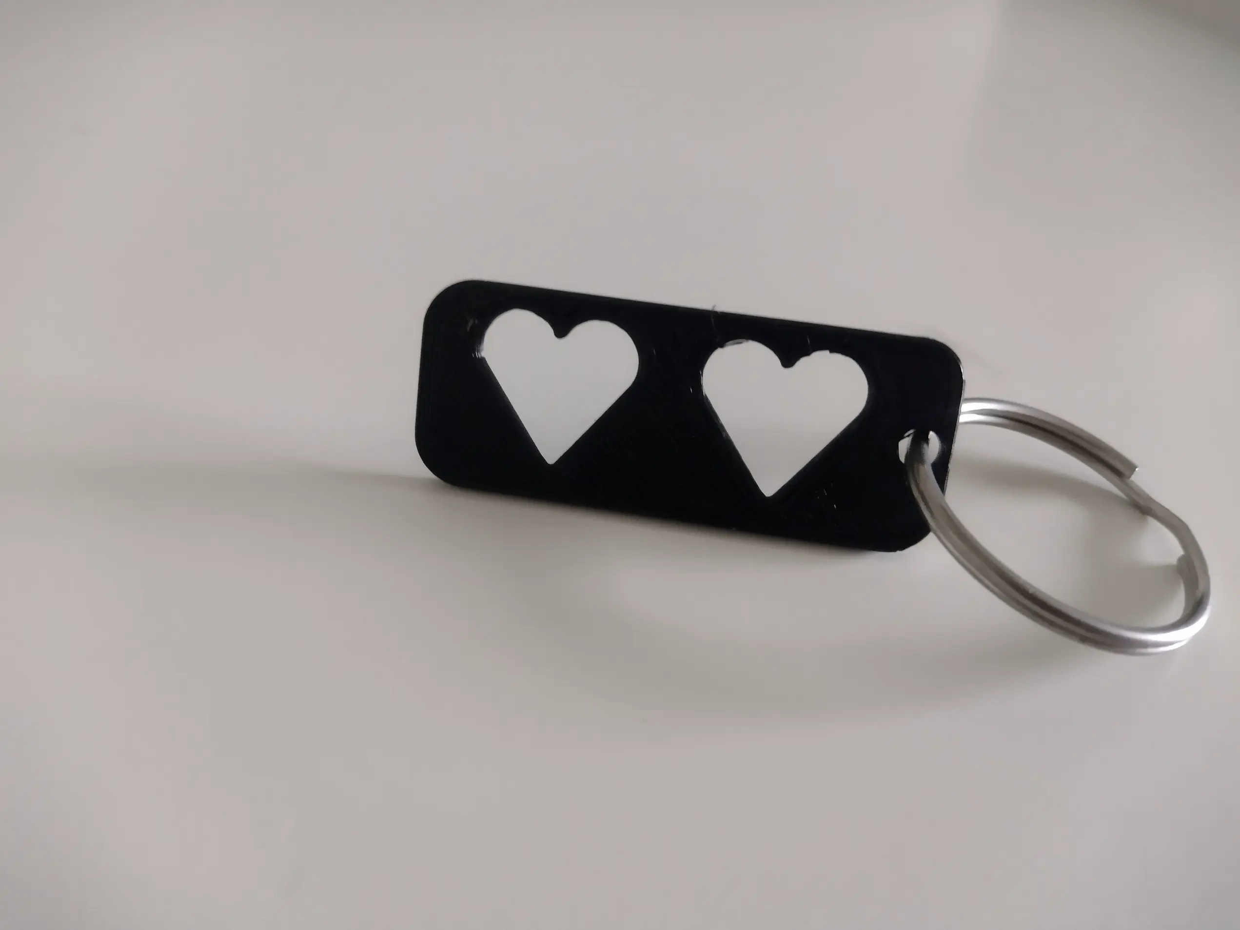 Valentines Hearts Keyring
