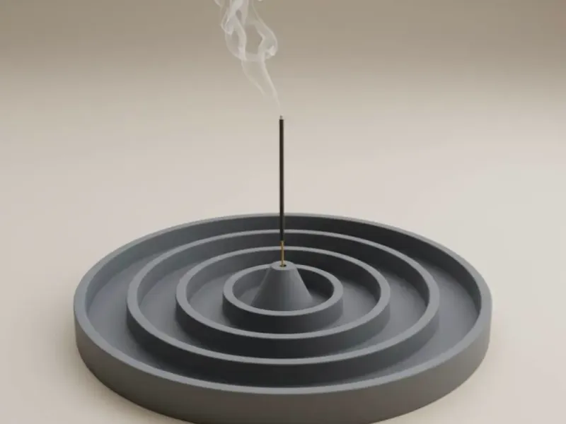 Zen Flow: Spiral Incense Ritual & Ash Catcher