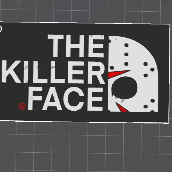 The killer face- keychain - friday 13- jason