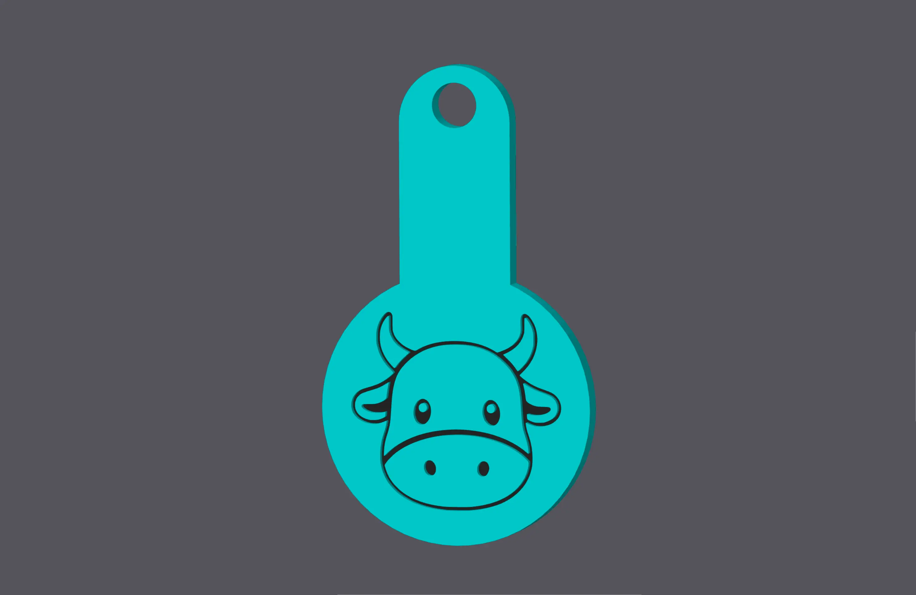 Bull Head - Farm Animals - Shopping Cart Coin