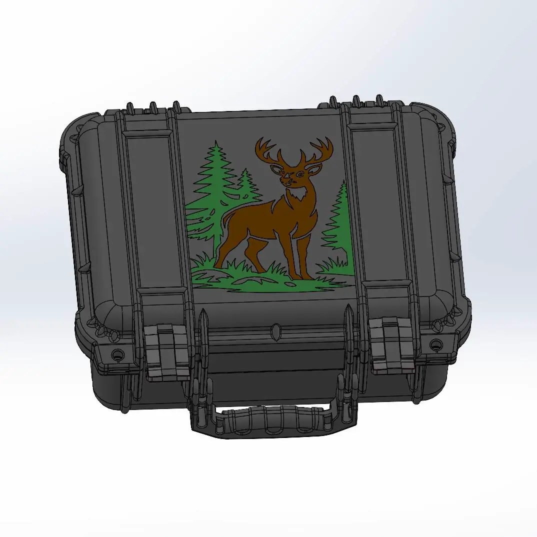 Compact Container Deer Design