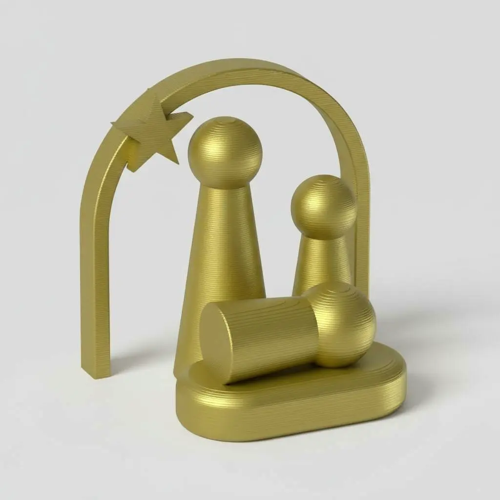 Minimalist Nativity Scene - Christmas Decoration