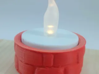 Tealight Holder Stone Texture