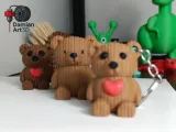 Teddy Knitted Keychain-2