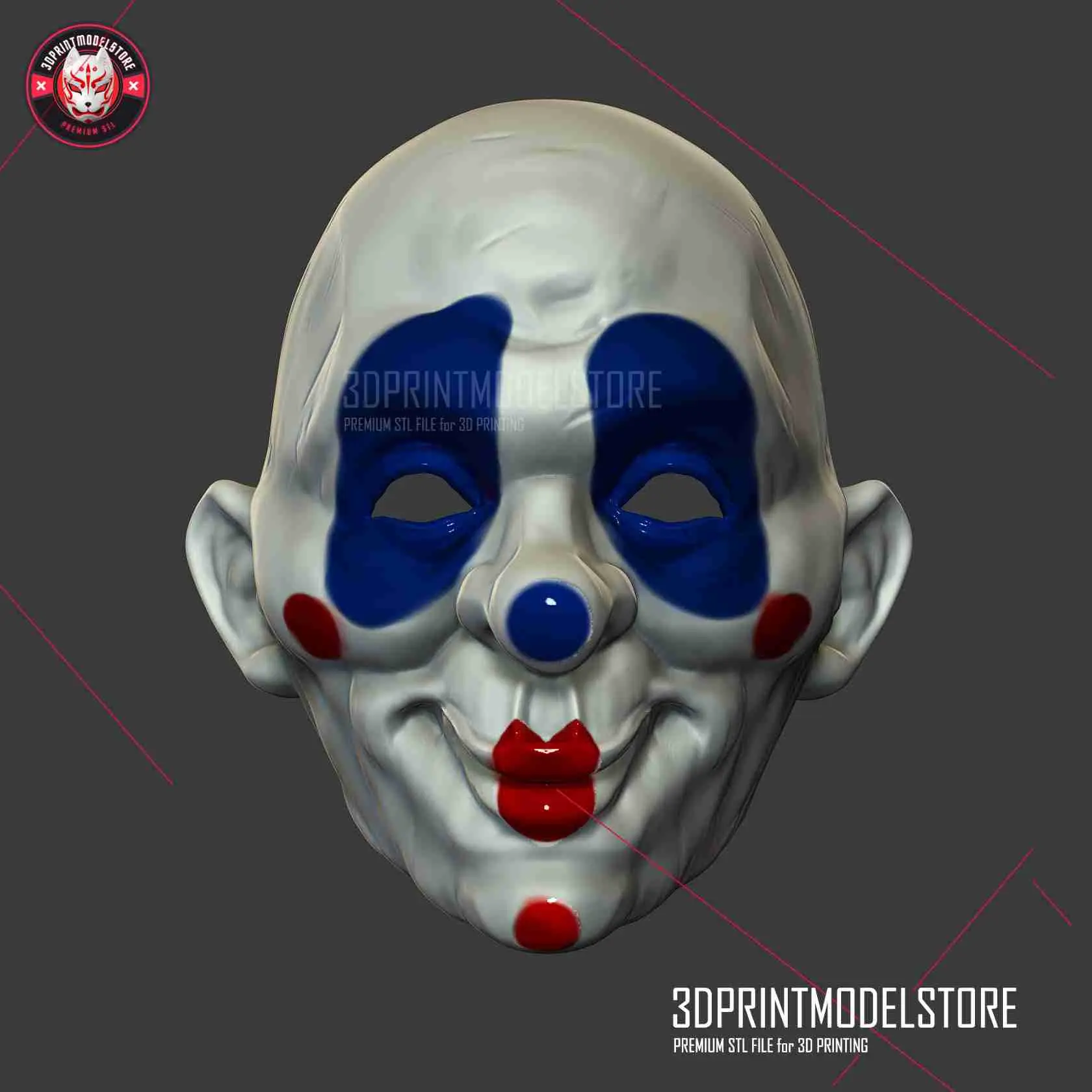 The Dark Knight Joker Henchmen Clown Halloween Cosplay Mask