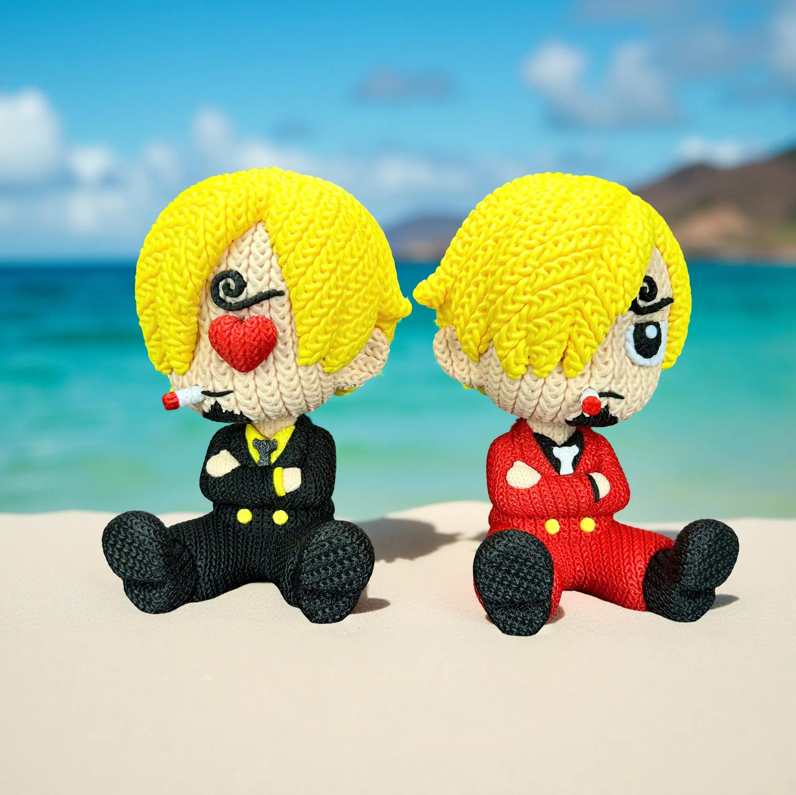 Sanji - Knitted - Crochet - One PIece - Multipart