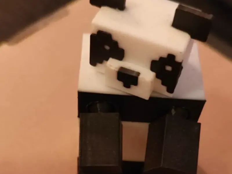 Minecraft Panda – 3D Printable Mob Model