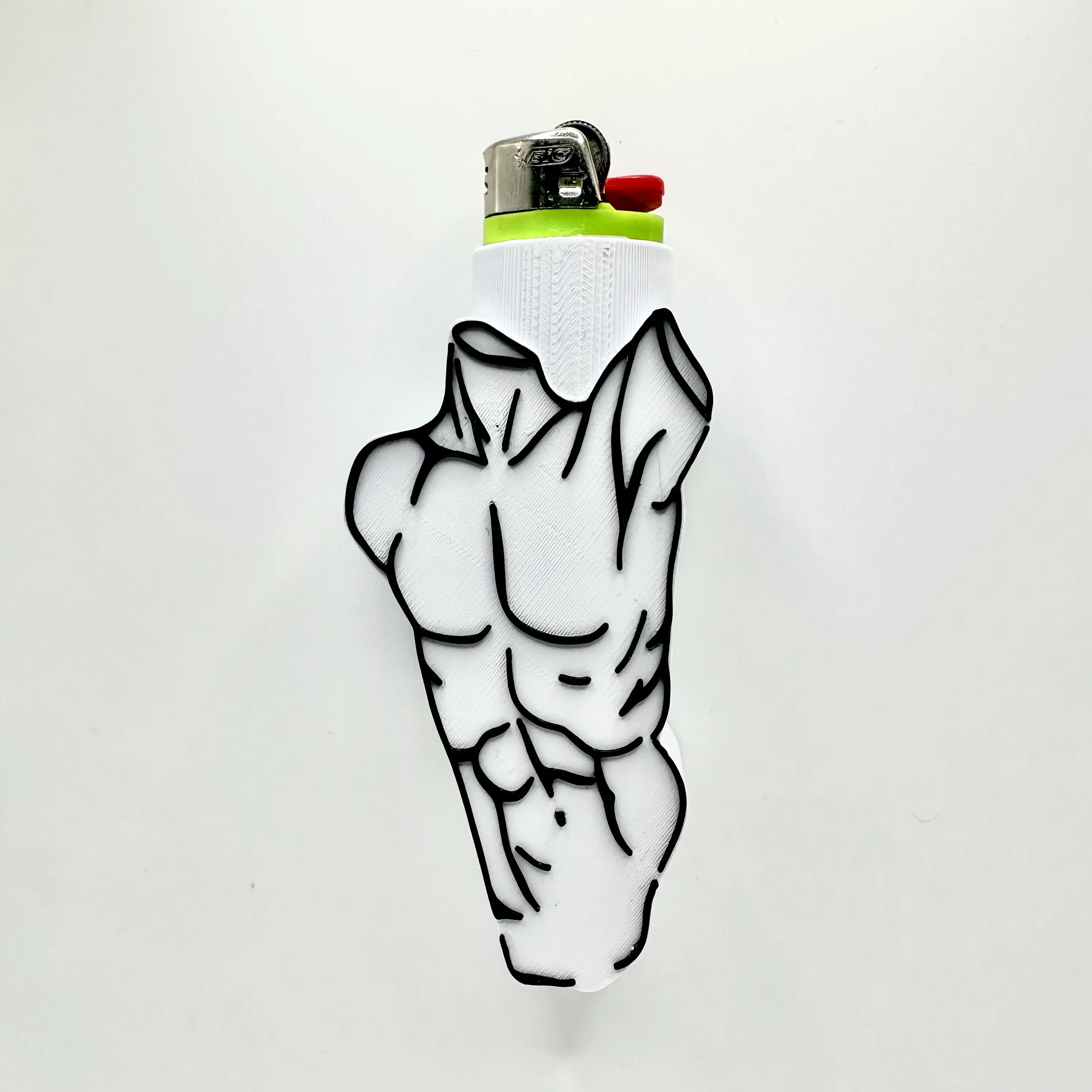 Male Statue lighter case