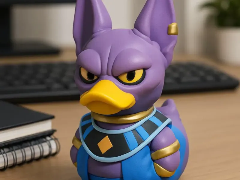 Paperella di gomma - Beerus - Dragonball - Stampa 3D