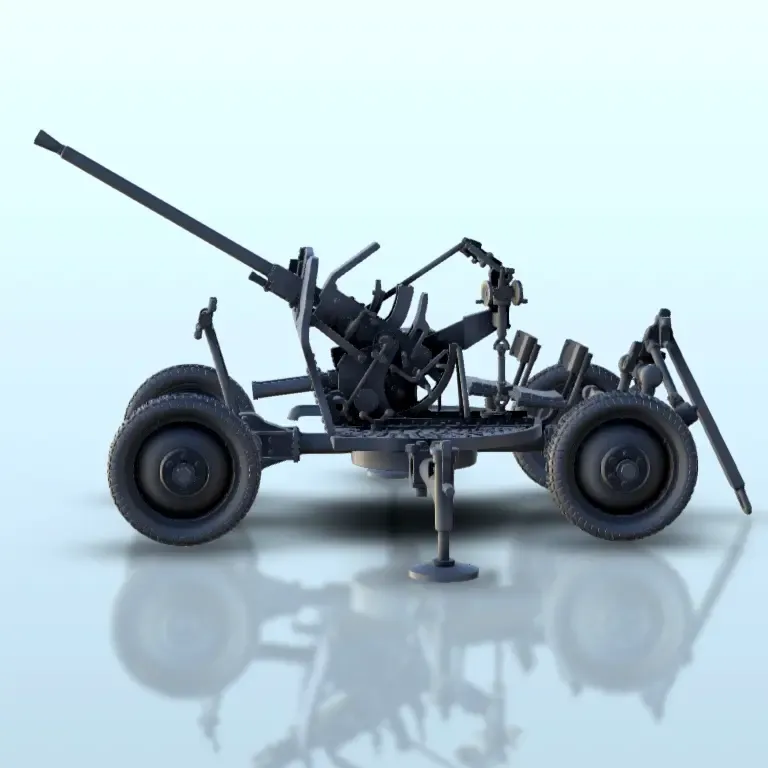 25mm M1940 72-K AA cannon - WW2 terrain diaroma