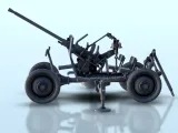 25mm M1940 72-K AA cannon - WW2 terrain diaroma-2