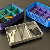 Stackable Crates with Organizer Trays