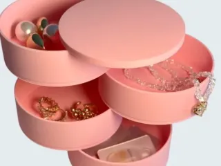 Minimalist Rotating Jewelry Organizer