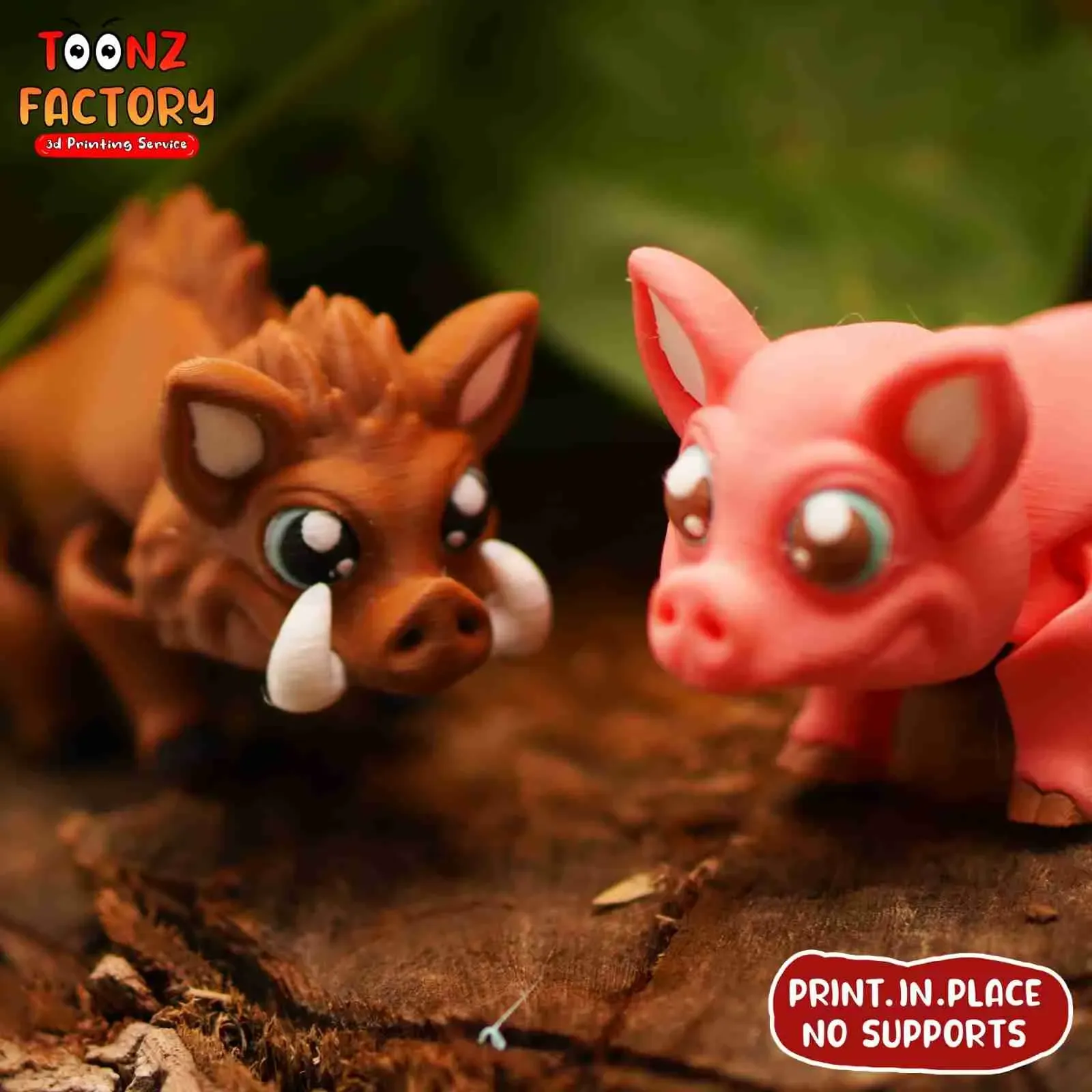 CUTE FLEXI PIG AND BOAR ARTICULATED