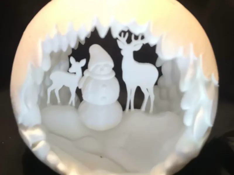 Sneeuwbal theelichtje