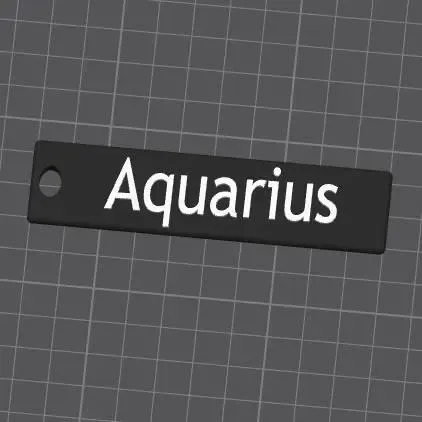 Zodiac Keychain Aquarius
