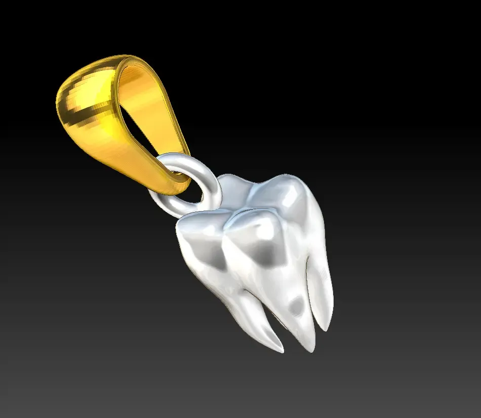 Jewelry tooth pendant
