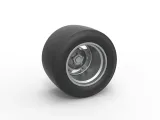 Wheel from Asphalt Modified stock car Version 1 Scale 1:25-0
