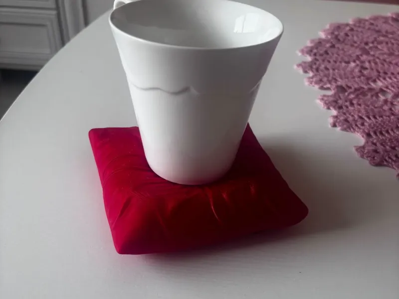 beverage coaster pillow