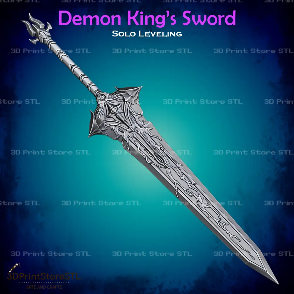 Espada do Rei Demónio Cosplay Solo Leveling - Ficheiro STL
