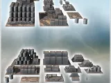 Set of ammunition depot accessories with shells, barrels, an-1