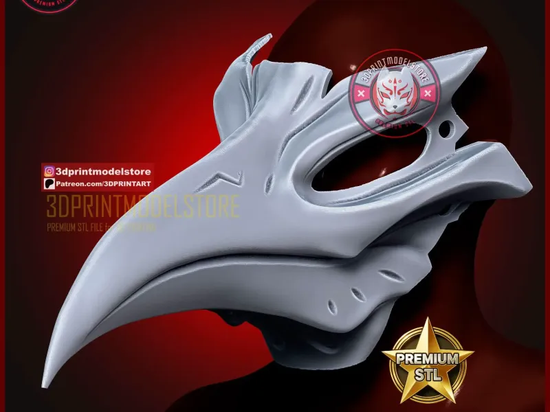 Rojuro Plague Doctor Mask - Bleach Ichigo Hollow Mask