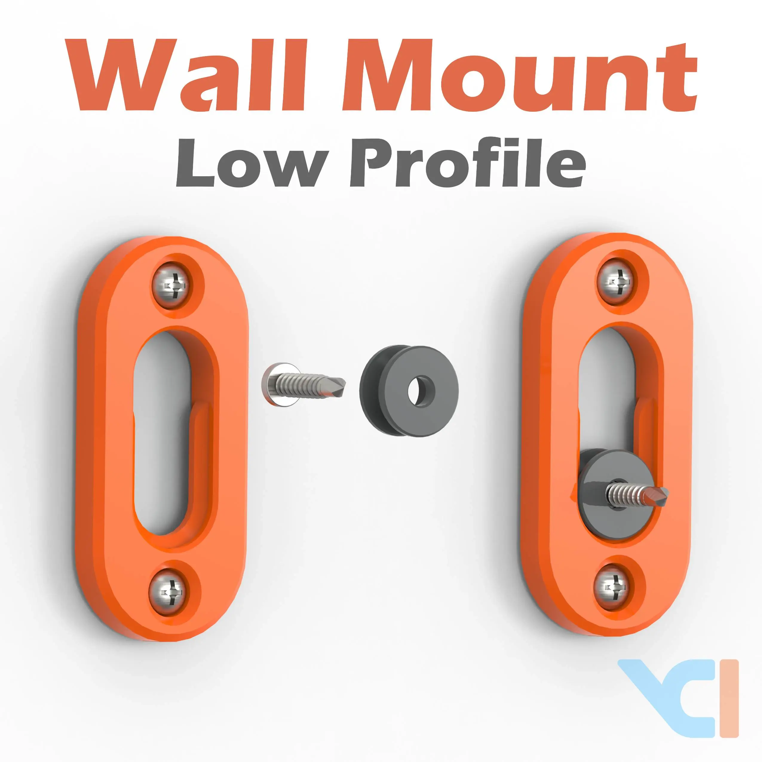3D Printer Files | 3MF File | Low Profile Wall Mount