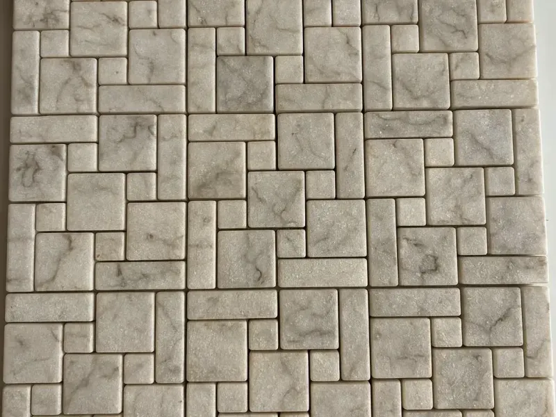 Worn Herringbone Stonework