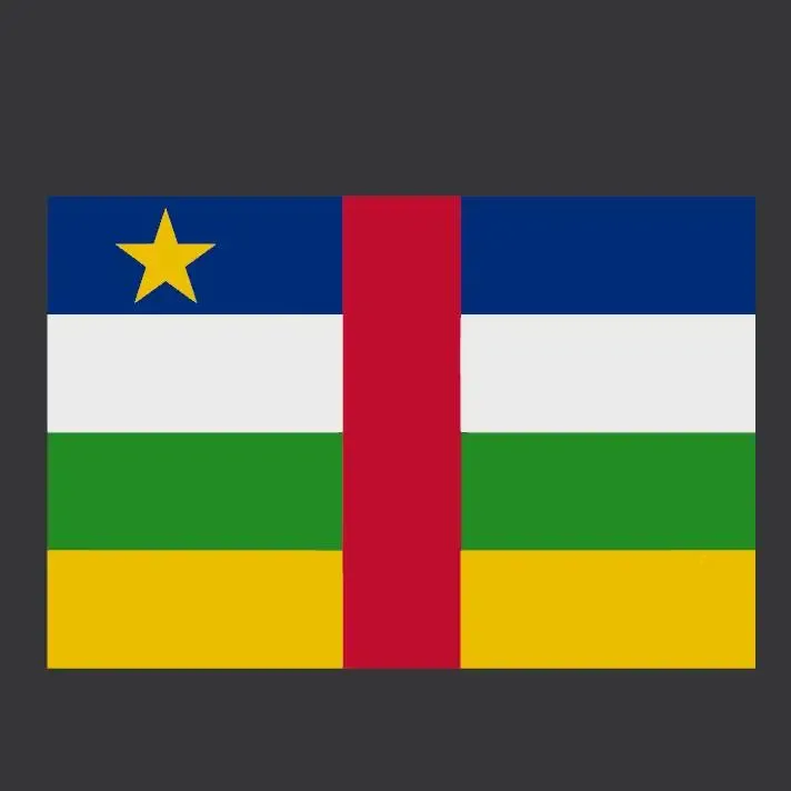 CF -  Central African Republic decoration Flag