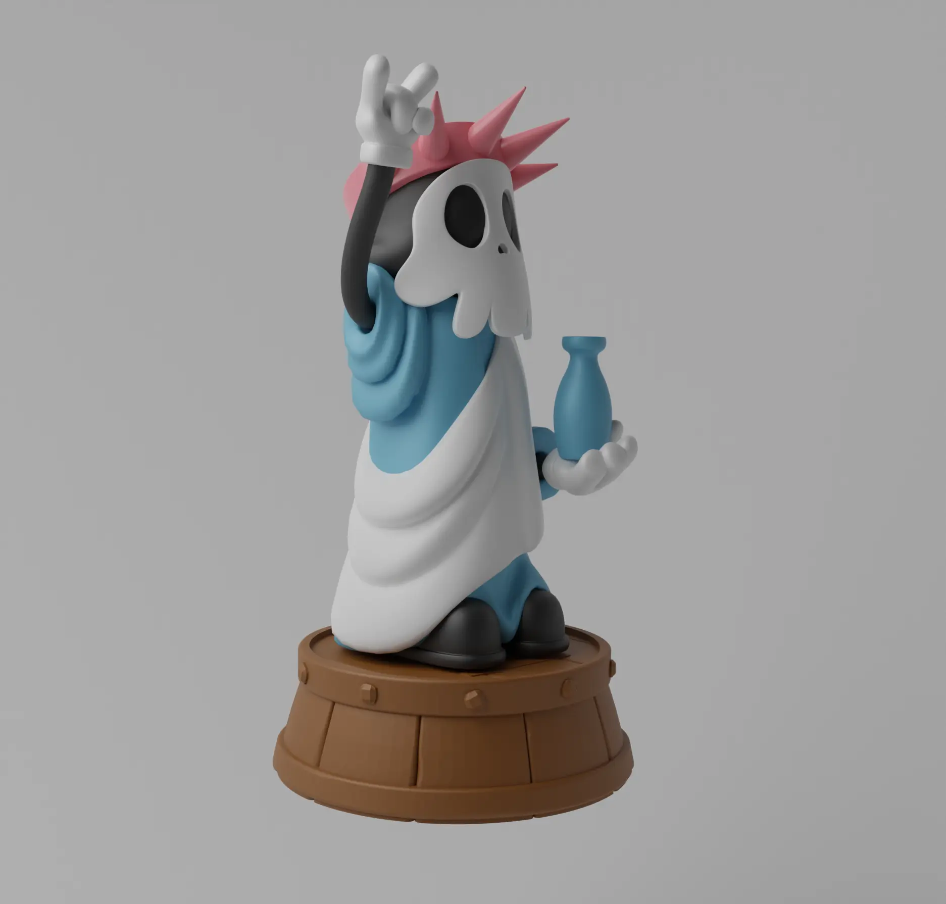 The King of Sauna Libertydead Art Toy Fan Art