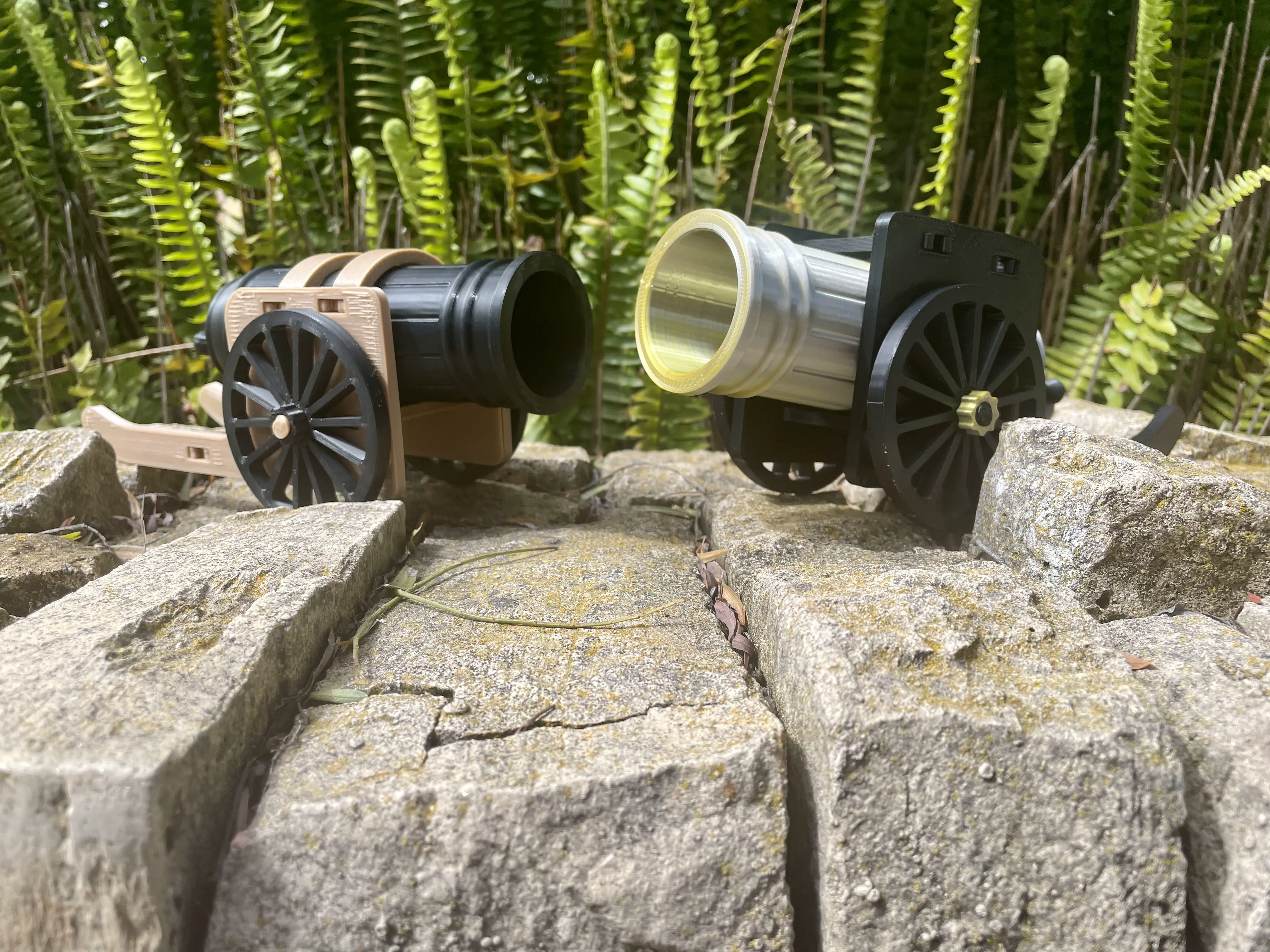 Jouet Canon Fonctionnel - Tireur à Ressort avec Roues
