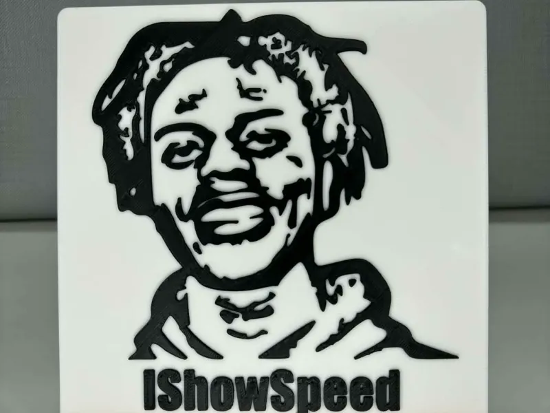 IshowSpeed Portrait SVG 150mm tile