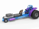 Mini Rod pulling tractor with jet engine V1 Scale 1:25-0