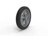 Front wheel of old school dragster Version 2 Scale 1:25-1