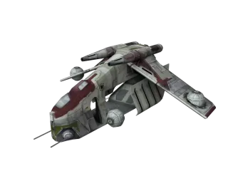 LAAT Gunship and Shock Trooper