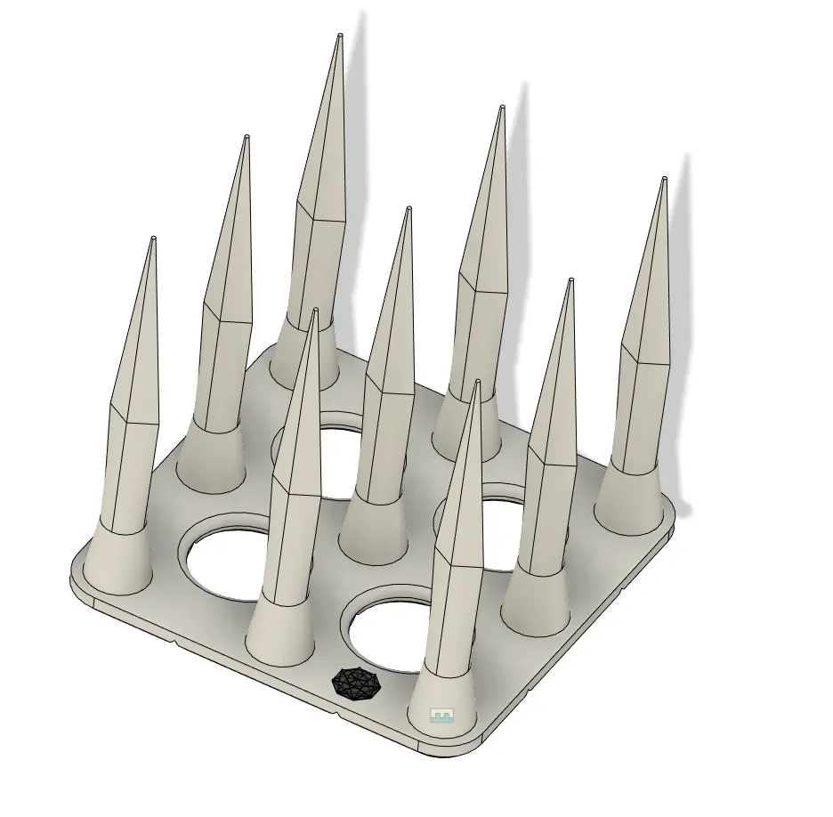 LabTools - Gradilla para tubos de 13 mm 3x3
