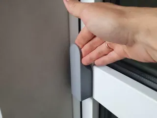 Balcony door handle