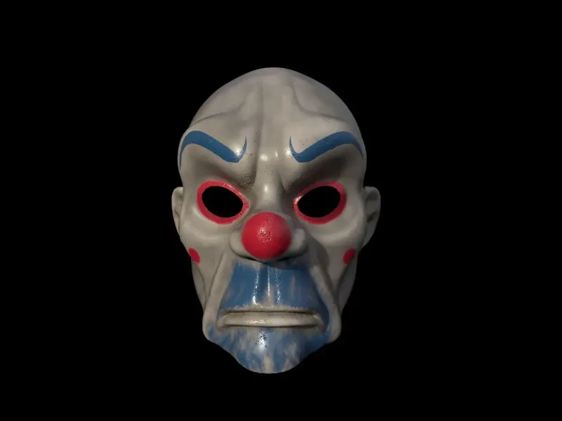 Joker Clown Mask 3d digital download