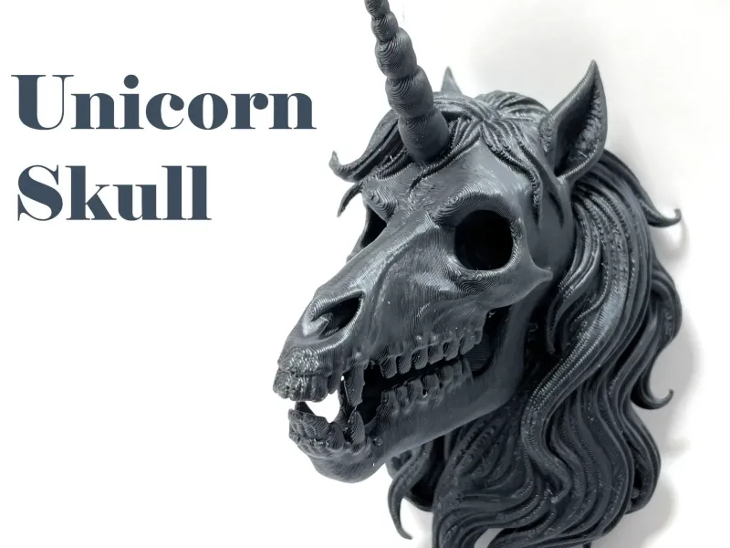 Unicorn Skull