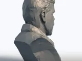 Ron Perlman Low Poly Bust - Character Actor Sculpture-7