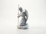 Fallen Angel Statue Fantasy Mythology 3D Printable-1