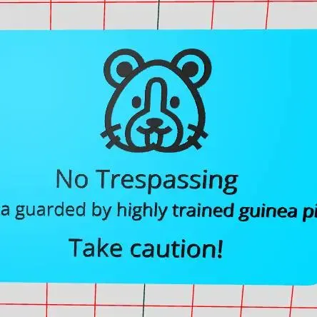 Guinea pig sign