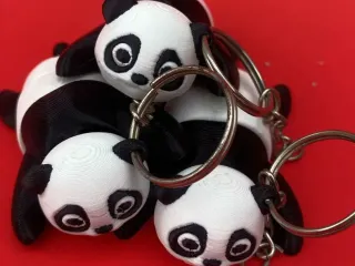 Flexi Panda Keychain Fridge Magnet