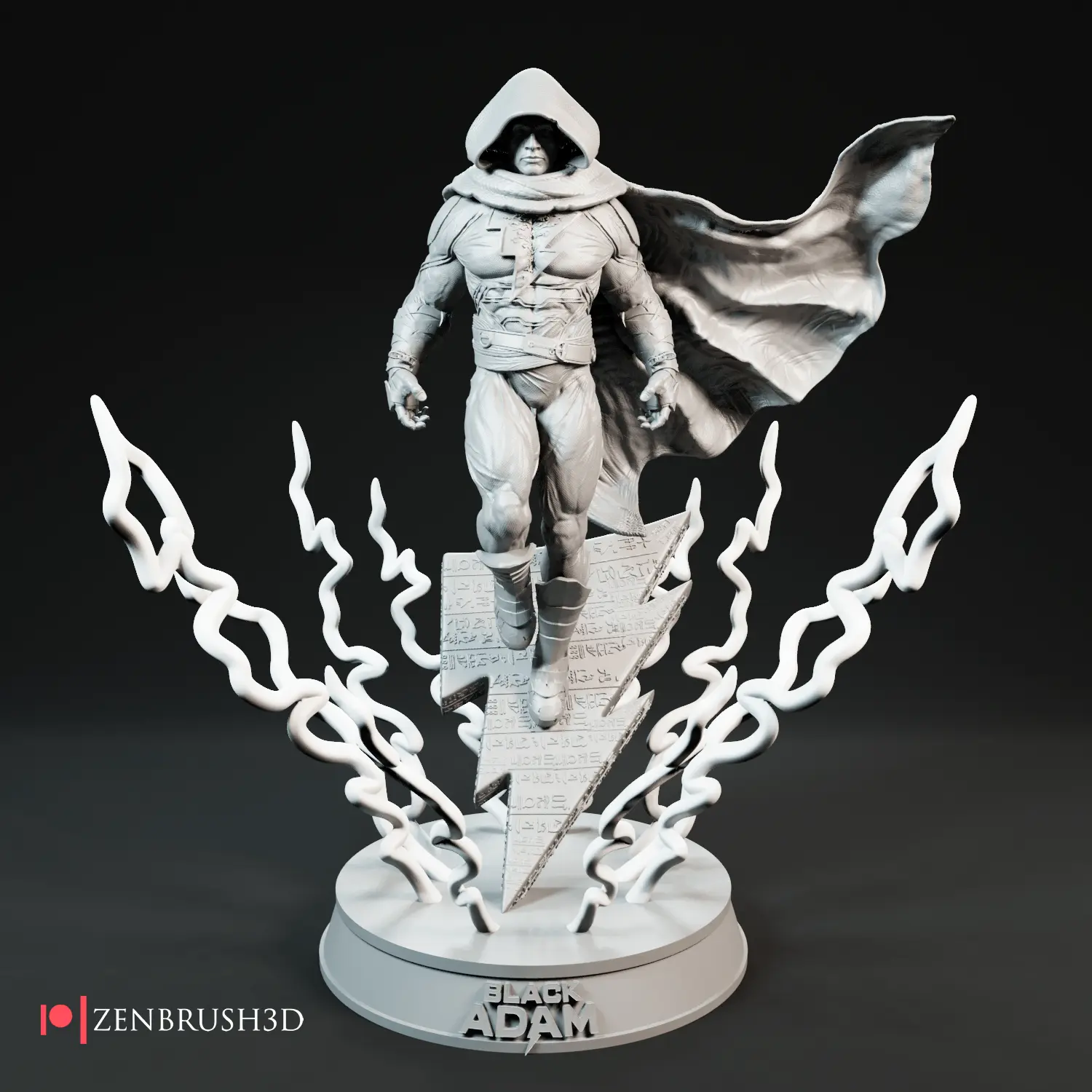 ADAM NOIR MODÈLE D'IMPRESSION 3D STL