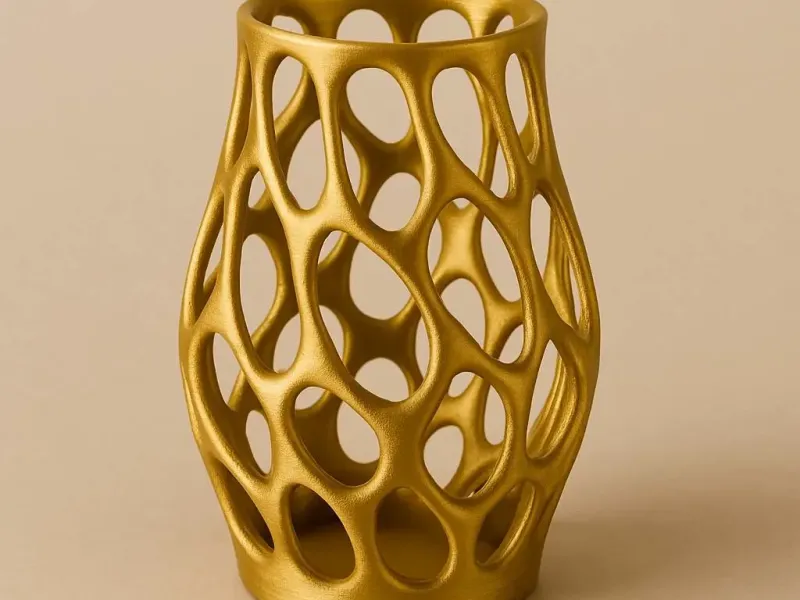 Organic Lattice Pen Holder / Candle Holder